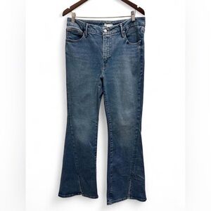 Good American Flare Jeans in Deep Blue